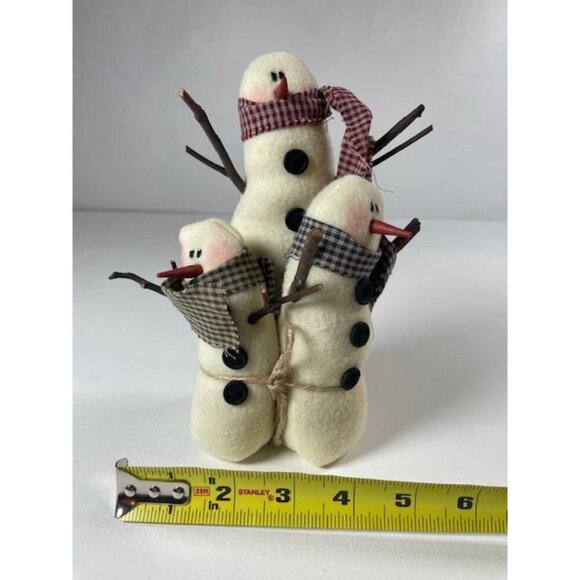 Vintage Honey and Me Woodland Snowmen Holiday Decoration - Picture 6 of 7